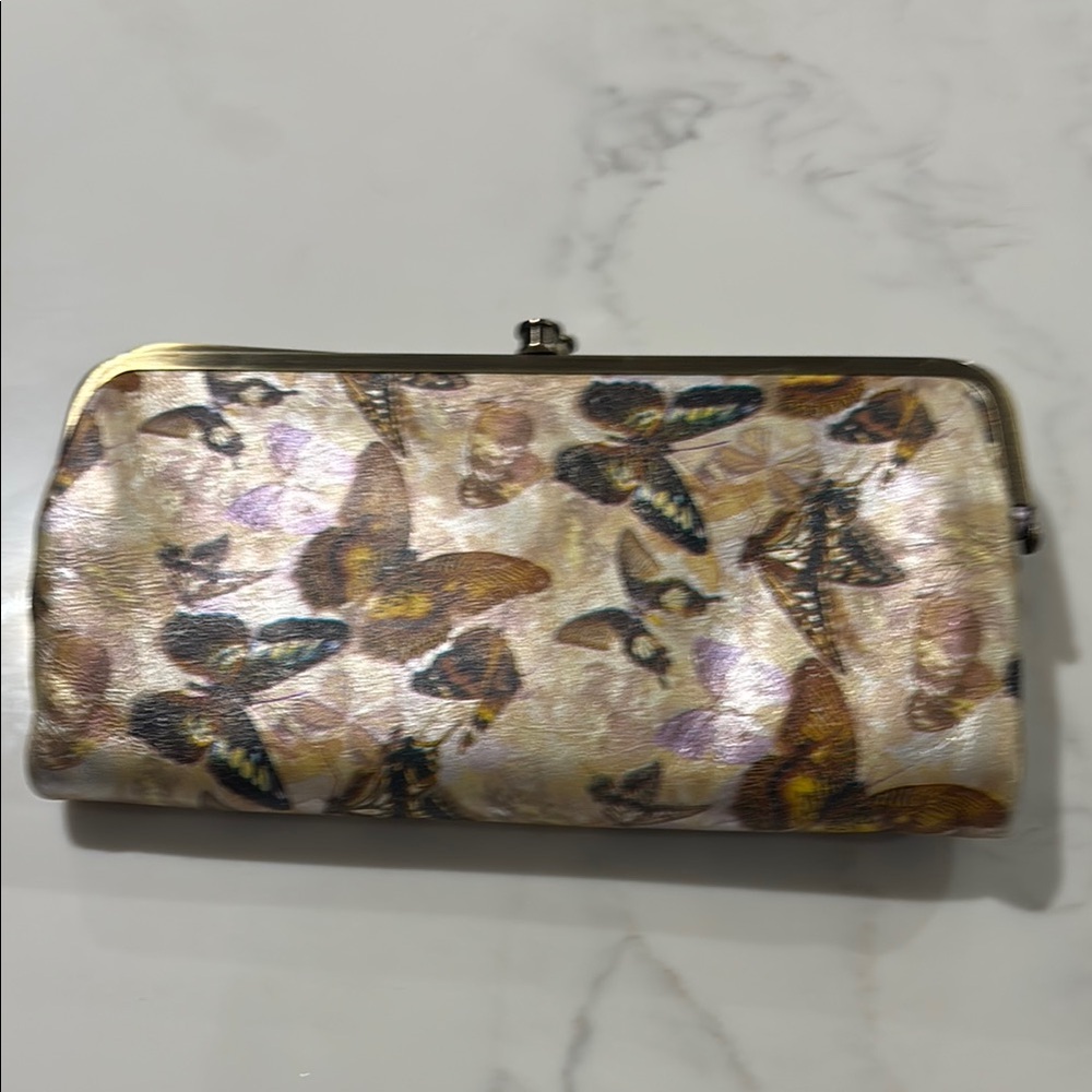 Elegant Butterfly Print Clutch